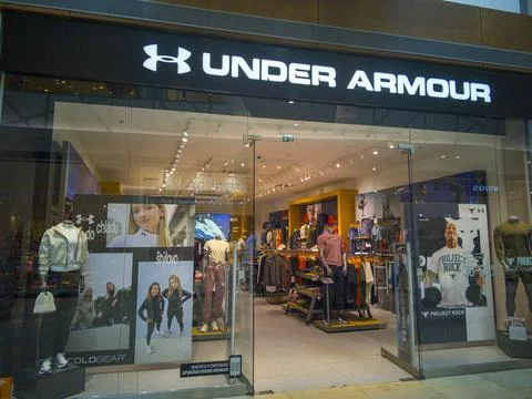 Under Armour store front in the.. Stock-Fotos