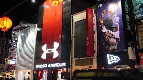 Under Armour store at Ximending Stock Footage 275939756