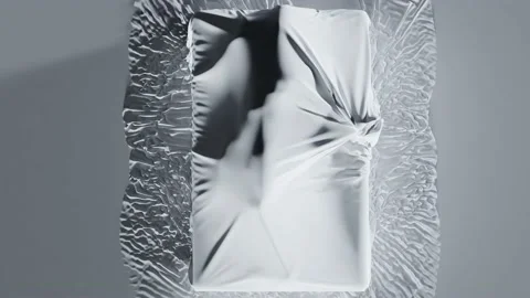 Under Bed cover, nightmare, sleep paralysis, immobilizes, Astral Projection, Video stock 229886243