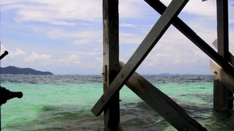 Under the boardwalk Stock Footage 114901564