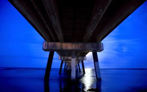 UNDER THE BOARDWALK Stock Photos