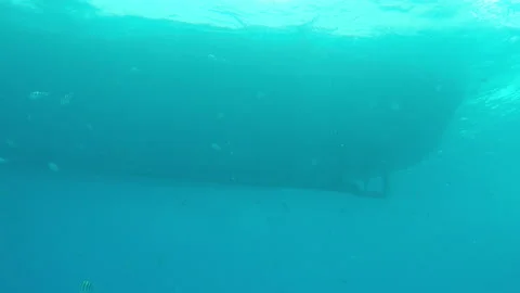 Under boat Stock Footage 85800008