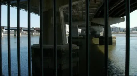 Under Boston Bridge Stock-Footage 10836618