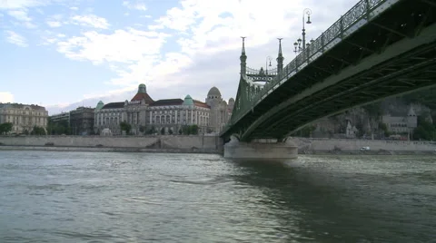 Under The Bridge in Budapest Stock Footage 45997844