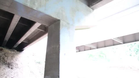 Under a Bridge Stock Footage 23859009