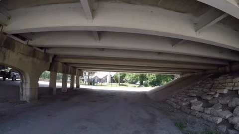 Under the bridge Stock-Footage 108700569