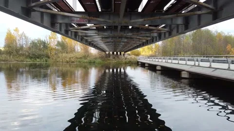Under the bridge Stock Footage 163610718