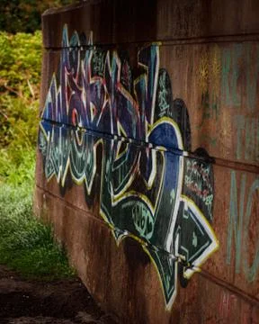 Under Bridge Graffiti Stock Photos