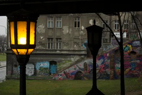 Under the bridge Foto stock