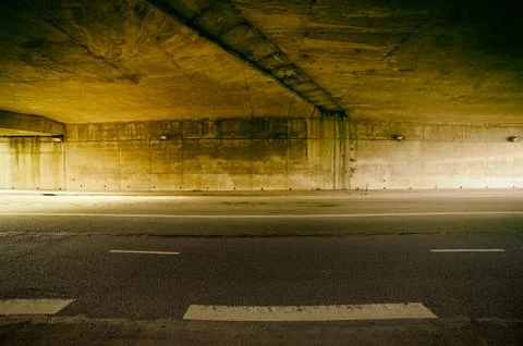 Under bridge. Stock Photos