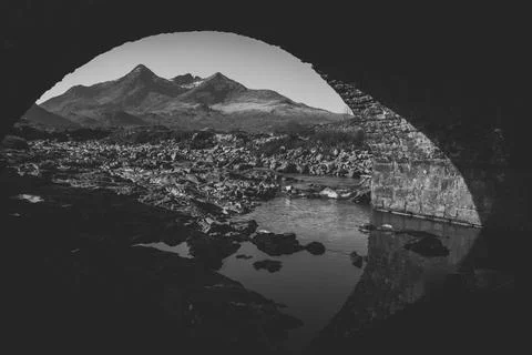 Under a Bridge Foto stock