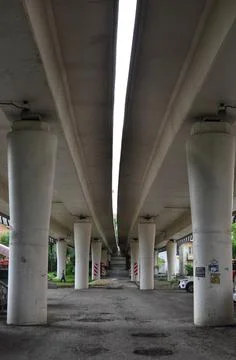 Under the bridge Stock Photos