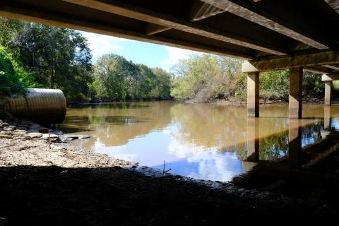 Under The Bridge Pipe Stock Photos