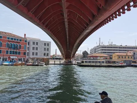 Under the bridge in venice Stock Photos