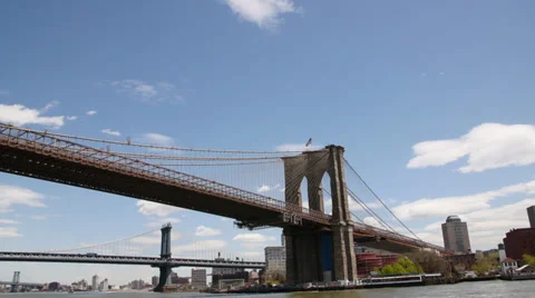 Under the Brooklyn bridge Stock Footage 38376330