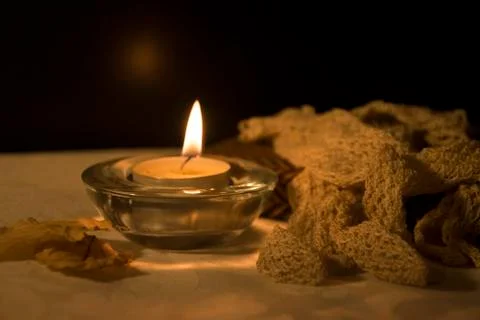 Under the Candlelight Stock Photos