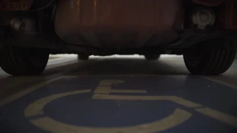 Under Car Dolly HFR Stock Footage 136333698