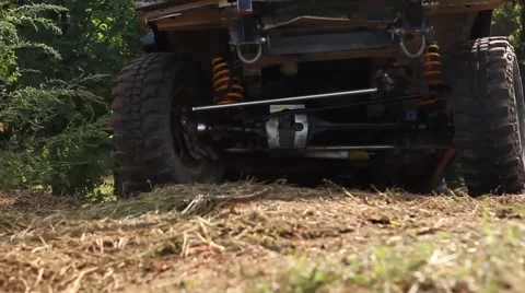 Under car Off road Stock Footage 42040599