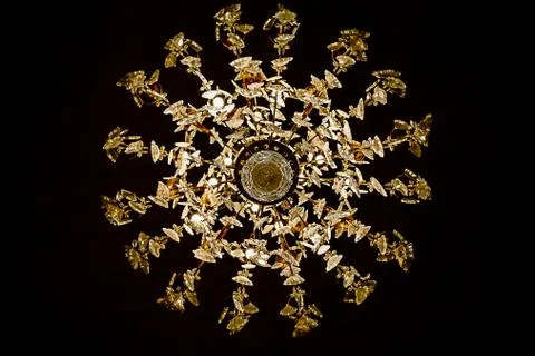 Under Chandelier Foto stock