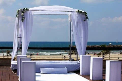 Under the chuppa Stock Photos