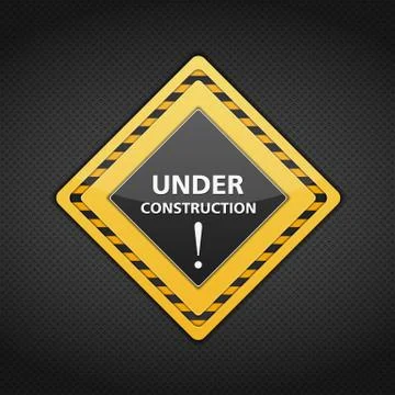 Under conctruction sign Stock Illustration