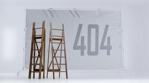 Under constraction interior. Not found. Stock Illustration