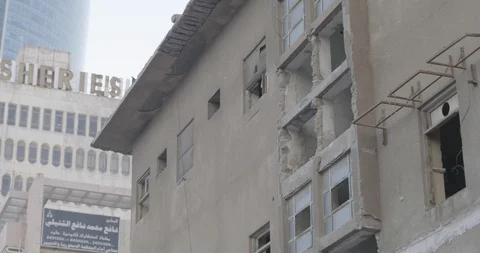 Under constructed building in the city of Kuwait Stock Footage 85753896