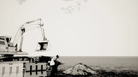 Under construction 3d animation Video stock 103162413