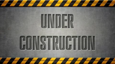 Under construction 3d rendering illustration background Stock Illustration