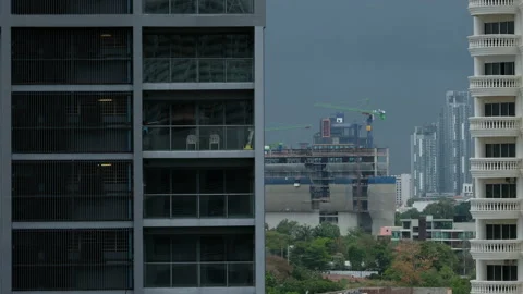 Under construction after rain Stock Footage 153616228
