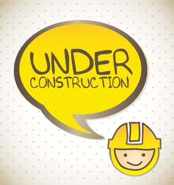 Under construction background, cartoon. vector illustration Stock Illustration