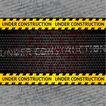 Under construction background template Stock Illustration