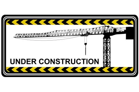 Under construction banner Stock Illustration