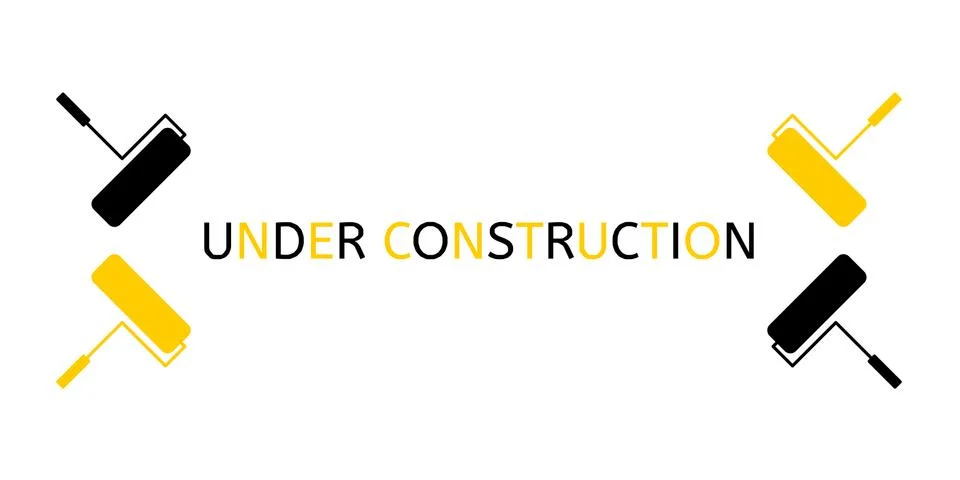Under construction banner. Stock Illustration