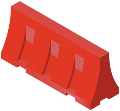 Under construction barrier Stock Illustration