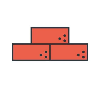 Under construction bricks design vector ilustration Stock Illustration