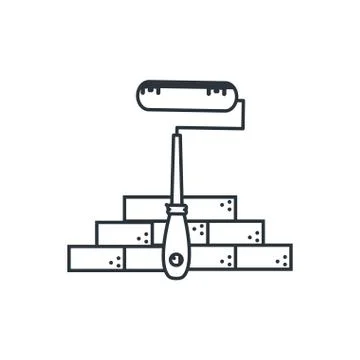 Under construction bricks design vector ilustration Stock Illustration