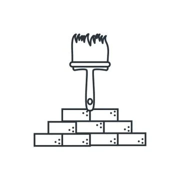 Under construction bricks design vector ilustration Stock Illustration