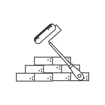 Under construction bricks design vector ilustration Stock Illustration