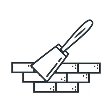 Under construction bricks design vector ilustration Stock Illustration