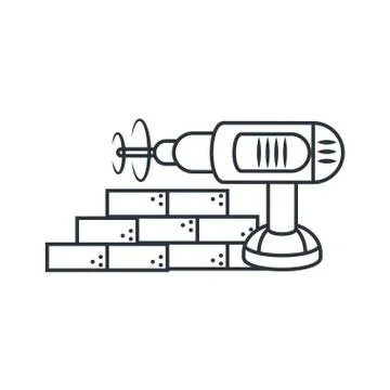 Under construction bricks design vector ilustration Stock Illustration