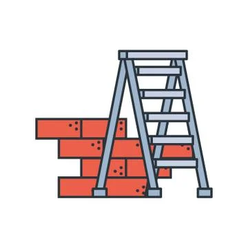 Under construction bricks design vector ilustration Stock Illustration