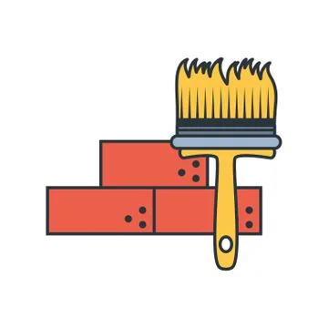 Under construction bricks design vector ilustration Stock Illustration