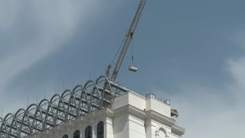An under construction building in Tehran suburbs, Iran Stock Footage 154522161