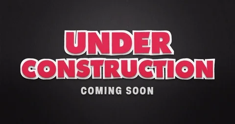 Under construction. Coming soon. Stop motion animation with paper look Stock Footage 90439152