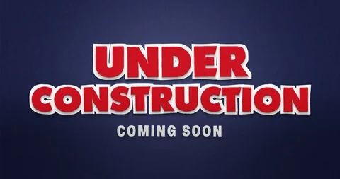 Under construction. Coming soon. Stop motion animation with paper look Stock Footage 90439176