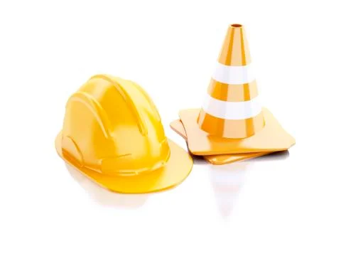 Under construction concept. 3d illustration Stock Illustration