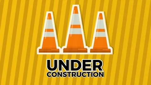 Under construction concept banner animation Stock Footage 127329913