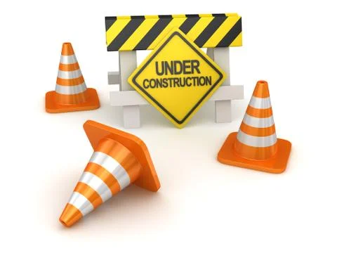 Under construction concept Illustrazione stock