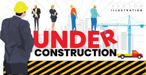 Under Construction Concept. イラスト素材